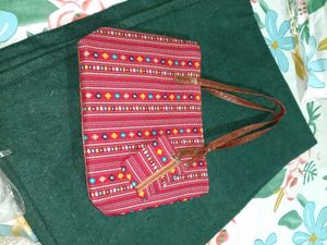 Big Handbag With Attached Small Pouch 👝