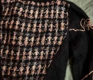 Korean Black Knit Cardigan