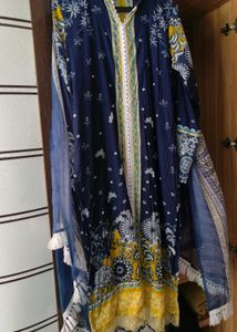 Elegant patchwork Kurta Dupatta Set