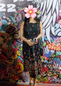 Boho Print Midi Dress