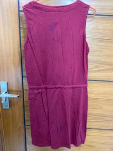 Casual Maroon Dress