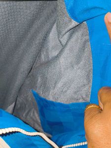 Adidas Blue Plaid Casual Jacket for Men