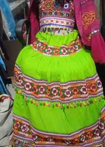 Green Garba Choli