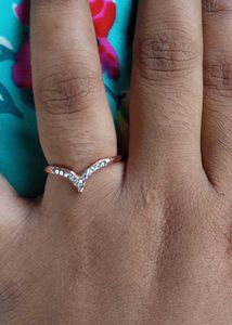 Rose Gold Chevron Ring