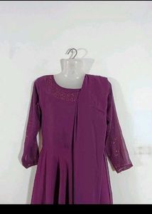 Elegant Purple Kurta