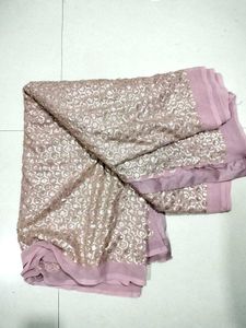Peach &amp; Gold Saree
