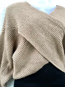 Crisscross Knit Sweater