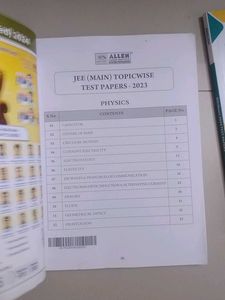 JEE Main Topicwise Test Papers