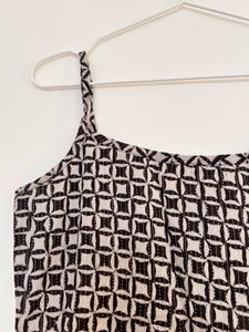 Patterned Sleeveless Slip Kurta