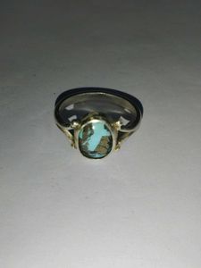 Natural Turquoise Stone Ring( Irani firoza)