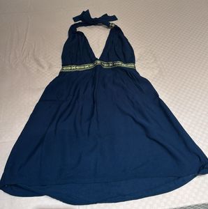 Dark blue halter top