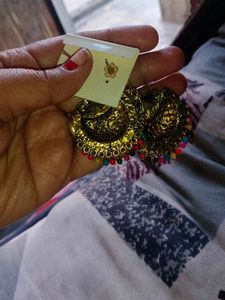 Beautiful Gold Metal Earrings