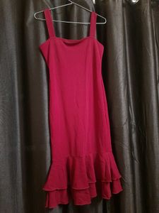 Chic Maroon Bodycon Dress