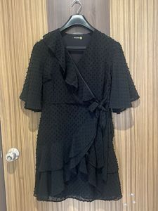 Chic Black Wrap Dress