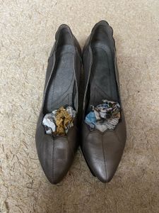 Formal Leather Pointed Toe Flats