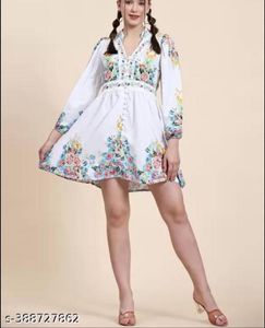 Floral Print Mini Dress