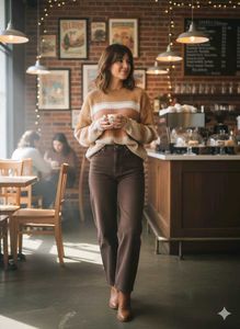 Stylish Striped Knit Sweater