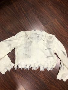 Distressed Knit Sweater