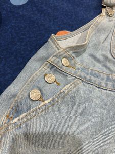 Denim Dungaree Dress