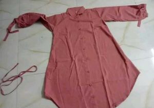 Stylish Pink Shirt Dress