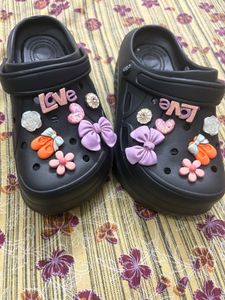 Decorated Black Clogs product from Thailand