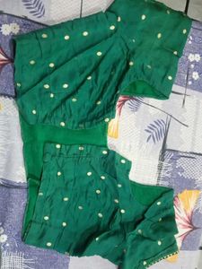 Elegant Green Floral Saree