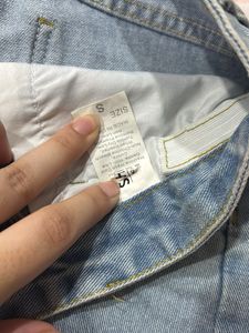 Button-Up Denim Shorts
