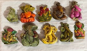 Unique Ganesha Idols (Set of 10)