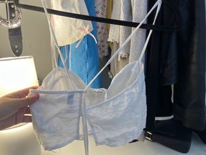 H&amp;M White Bustier Top