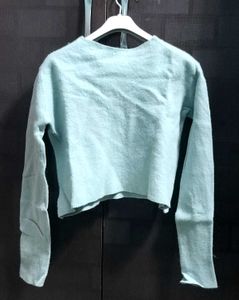 FULL SLEEVE CROP SWEATER 💙