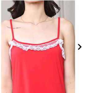 Red &amp; White Slip Dress size M