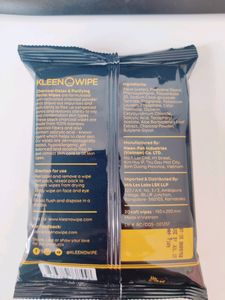 Kleen Brand 20 Charcoal Facial Wipes
