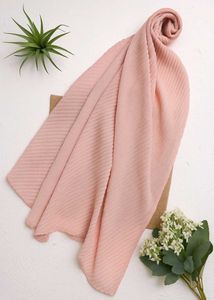 Pink Pleated Scarf