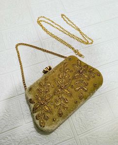 Embroidered Clutch Bag