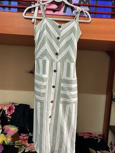 Striped Button-Down Dress