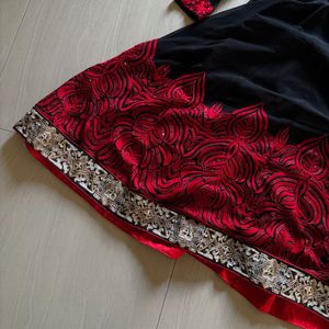 Black Anarkali Gown