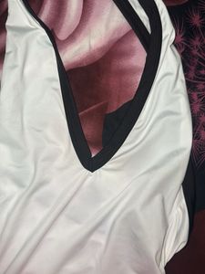 White Mini Halter Neck Dress