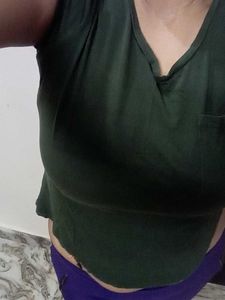 Green Casual T-Shirt