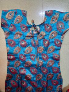 Peacock Print Kurta