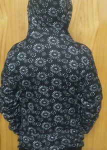 Floral Zip-Up Hoodie