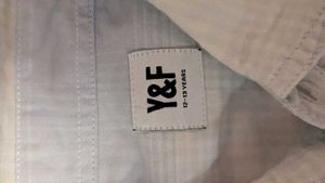 Y&amp;F White Button-Down Shirt