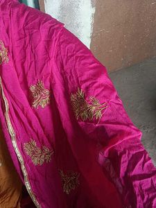 3  Dupattas Yellow 🟡  💙 Blue. 🩷 Pink Dupatta