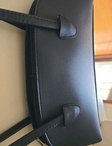 Sleek Black Mini Crescent Shoulder Bag
