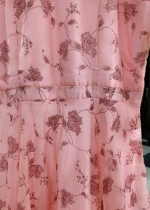 Beautiful pink floor length evening gown