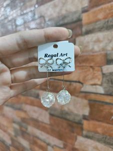 Bow Drop Earrings and keychain