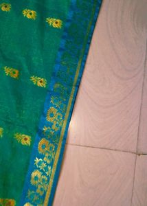 Beautiful Full Shining Pure Silk Saree
