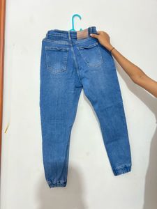 Light Wash Denim Joggers