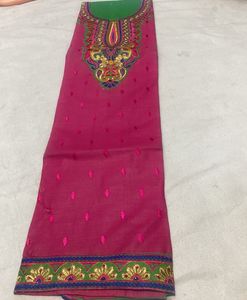Front Pach Work Thread Soft Duppta Low Prize