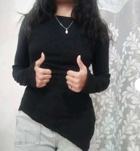 Black Long Sleeve Top