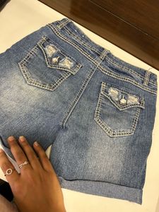 Denim shorts